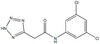 N1-(3,5-dichlorophenyl)-2-(2H-1,2,3,4-tetraazol-5-yl)acetamide 结构式