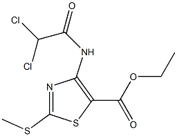 ethyl 4-[(2,2-dichloroacetyl)amino]-2-(methylthio)-1,3-thiazole-5-carboxylate 结构式