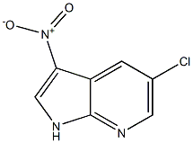 5-chloro-3-nitro-1H-pyrrolo[2,3-b]pyridine 结构式