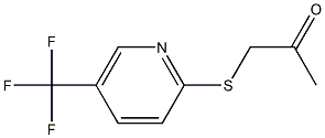 1-{[5-(trifluoromethyl)-2-pyridyl]thio}acetone 结构式