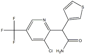 2-[3-chloro-5-(trifluoromethyl)-2-pyridinyl]-2-(3-thienyl)acetamide 结构式