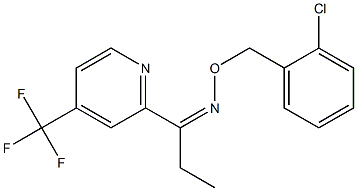 1-[4-(trifluoromethyl)-2-pyridinyl]-1-propanone O-(2-chlorobenzyl)oxime 结构式