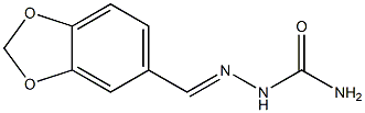 2-(1,3-benzodioxol-5-ylmethylidene)hydrazine-1-carboxamide 结构式