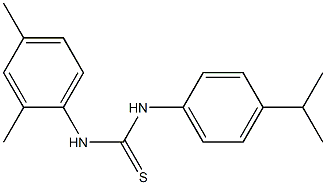 N-(2,4-dimethylphenyl)-N'-(4-isopropylphenyl)thiourea 结构式