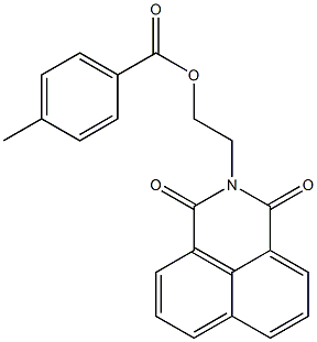 2-(1,3-dioxo-2,3-dihydro-1H-benzo[de]isoquinolin-2-yl)ethyl 4-methylbenzoate 结构式