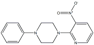 1-(3-nitro-2-pyridinyl)-4-phenylpiperazine 结构式