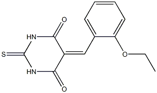 5-(2-ethoxybenzylidene)-2-thioxohexahydropyrimidine-4,6-dione 结构式