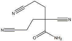 2,4-dicyano-2-(2-cyanoethyl)butanamide 结构式