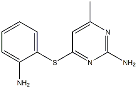 4-[(2-aminophenyl)thio]-6-methylpyrimidin-2-amine 结构式