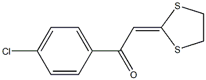 1-(4-chlorophenyl)-2-(1,3-dithiolan-2-yliden)ethan-1-one 结构式