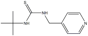 N-(tert-butyl)-N'-(4-pyridinylmethyl)thiourea 结构式