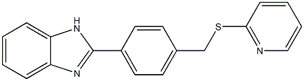 2-{4-[(2-pyridylthio)methyl]phenyl}-1H-benzo[d]imidazole 结构式