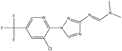 N'-{1-[3-chloro-5-(trifluoromethyl)-2-pyridinyl]-1H-1,2,4-triazol-3-yl}-N,N-dimethyliminoformamide 结构式