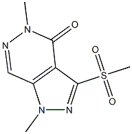 1,5-dimethyl-3-(methylsulfonyl)-4,5-dihydro-1H-pyrazolo[3,4-d]pyridazin-4-one 结构式