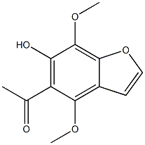 1-(6-hydroxy-4,7-dimethoxybenzo[b]furan-5-yl)ethan-1-one 结构式