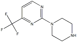 2-piperazino-4-(trifluoromethyl)pyrimidine 结构式