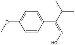 1-(4-methoxyphenyl)-2-methylpropan-1-one oxime 结构式