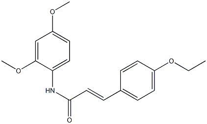 (E)-N-(2,4-dimethoxyphenyl)-3-(4-ethoxyphenyl)-2-propenamide 结构式