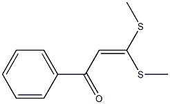 3,3-bis(methylsulfanyl)-1-phenyl-2-propen-1-one 结构式