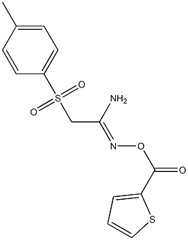 2-[(4-methylphenyl)sulfonyl]-N'-[(2-thienylcarbonyl)oxy]ethanimidamide 结构式