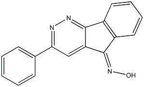 3-phenyl-5H-indeno[1,2-c]pyridazin-5-one oxime 结构式