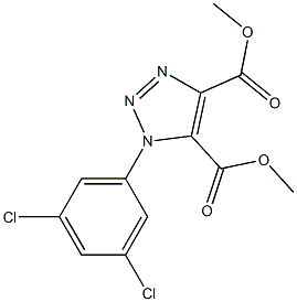 dimethyl 1-(3,5-dichlorophenyl)-1H-1,2,3-triazole-4,5-dicarboxylate 结构式