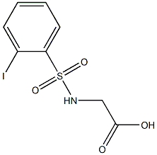 2-{[(2-iodophenyl)sulfonyl]amino}acetic acid 结构式