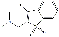 3-chloro-2-[(dimethylamino)methyl]-1H-1lambda~6~-benzo[b]thiophene-1,1-dione 结构式