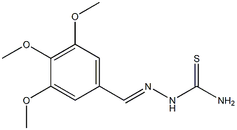 2-(3,4,5-trimethoxybenzylidene)hydrazine-1-carbothioamide 结构式