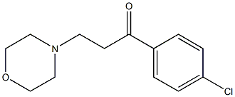 1-(4-chlorophenyl)-3-morpholinopropan-1-one 结构式