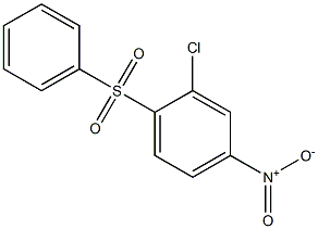 2-chloro-4-nitro-1-(phenylsulfonyl)benzene 结构式