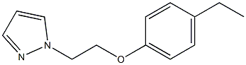 4-ethylphenyl 2-(1H-pyrazol-1-yl)ethyl ether 结构式