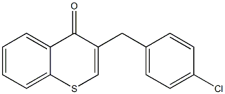 3-(4-chlorobenzyl)-4H-1-benzothiin-4-one 结构式
