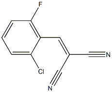 2-(2-chloro-6-fluorobenzylidene)malononitrile 结构式