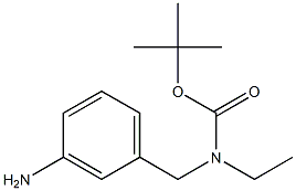 tert-butyl 3-aminobenzyl(ethyl)carbamate 结构式