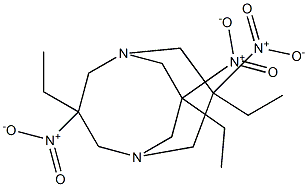 3,7,10-triethyl-3,7,10-trinitro-1,5-diazabicyclo[3.3.3]undecane 结构式