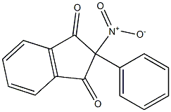 2-nitro-2-phenylindane-1,3-dione 结构式