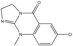7-chloro-10-methyl-2,3,5,10-tetrahydroimidazo[2,1-b]quinazolin-5-one 结构式