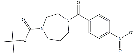 tert-butyl 4-(4-nitrobenzoyl)-1,4-diazepane-1-carboxylate 结构式