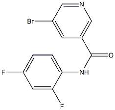 5-bromo-N-(2,4-difluorophenyl)nicotinamide 结构式