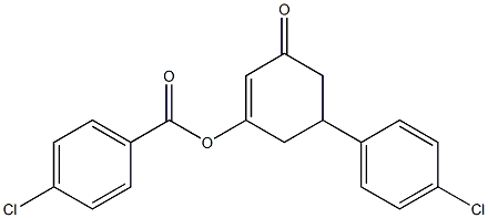 5-(4-chlorophenyl)-3-oxocyclohex-1-enyl 4-chlorobenzoate 结构式