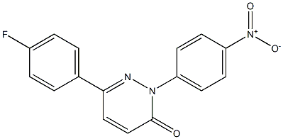 6-(4-fluorophenyl)-2-(4-nitrophenyl)-2,3-dihydropyridazin-3-one 结构式