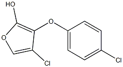 4-chloro-3-(4-chlorophenoxy)furan-2-ol 结构式