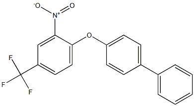 4-[2-nitro-4-(trifluoromethyl)phenoxy]-1,1'-biphenyl 结构式