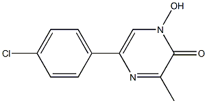 5-(4-chlorophenyl)-1-hydroxy-3-methyl-2(1H)-pyrazinone 结构式