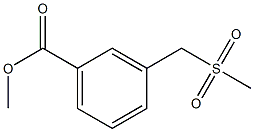 methyl 3-[(methylsulfonyl)methyl]benzoate 结构式