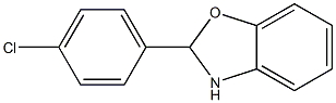 2-(4-chlorophenyl)-2,3-dihydro-1,3-benzoxazole 结构式