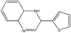 2-(2-thienyl)-1,2,4a,8a-tetrahydroquinoxaline 结构式