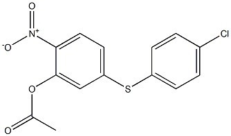 5-[(4-chlorophenyl)thio]-2-nitrophenyl acetate 结构式