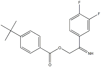 4-({[4-(tert-butyl)benzoyl]oxy}ethanimidoyl)-1,2-difluorobenzene 结构式